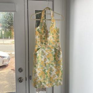 Kay Unger New York floral halter summer dress size 4